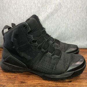 Under Armour Boots Mens 10.5 D Micro G Valsetz Tactical Black Lace Up Gore Tex